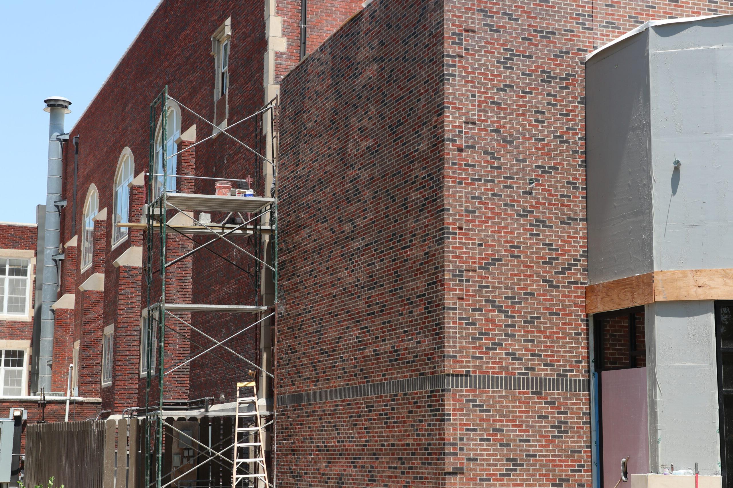 Exterior construction - Bieber Hall